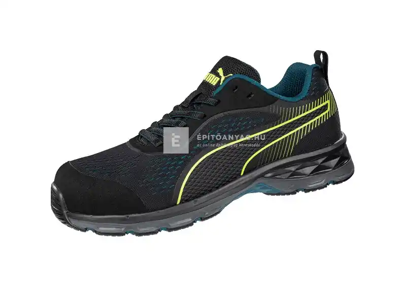Puma Fuse Knit Black Wns Low S1P ESD HRO SRC női munkavédelmi cipő 40 Prémium