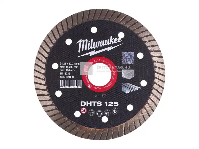 Legkelendőbb Milwaukee DHTS 125 gyémánt vágókorong 125 mm