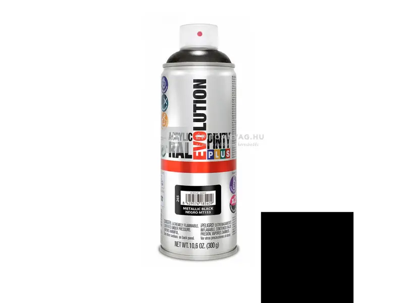 PintyPlus Evolution akril festék spray MT153 metálfekete 400 ml Különleges ajánlat