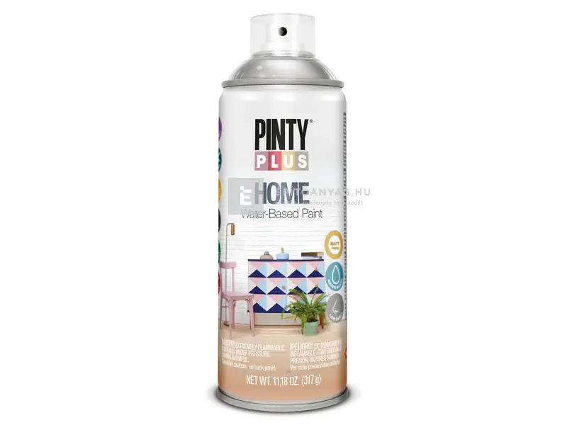 Olcsó PintyPlus Home vizes bázisú festék spray HM441 fényes lakk 400 ml