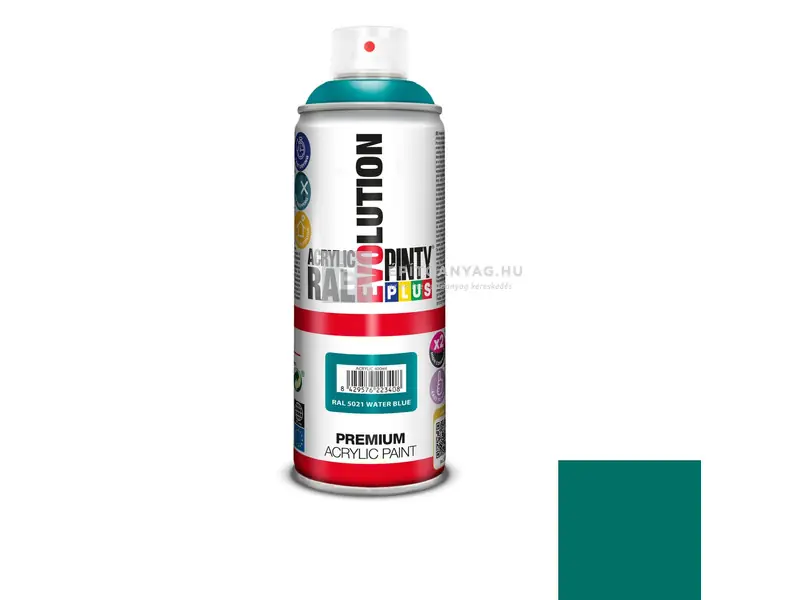 PintyPlus Evolution akril festék spray RAL 5021 water blue 400 ml Végkiárusítás