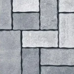 ABeton Via Casa kombi térkő karbon-fehér 8 cm Azonnal elérhető