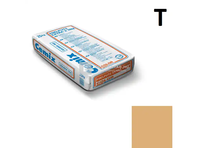 Cemix 2772 Edelputz Extra nemesvakolat, dörzsölt 2 mm 4337 orange 25 kg Korlátozott ajánlat