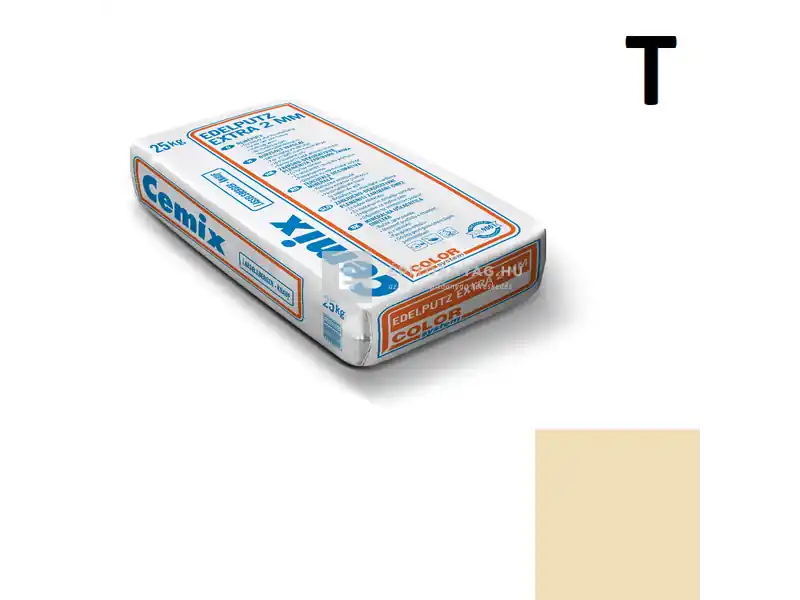 Gyors kiszállítás Cemix 2772 Edelputz Extra nemesvakolat, dörzsölt 2 mm 4353 orange 25 kg