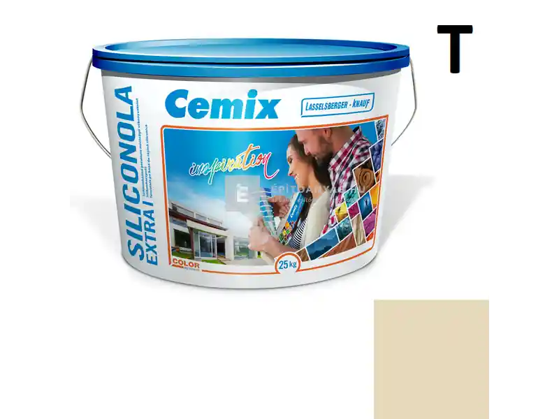 Kihagyhatatlan ajánlat Cemix 2737 SiliconOLA Extra szilikon vékonyvakolat, kapart 1,5 mm 4933 brown 25 kg