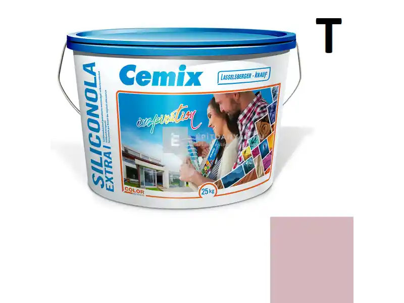Expressz kézbesítés Cemix 2737 SiliconOLA Extra szilikon vékonyvakolat, kapart 1,5 mm 5165 rusty 25 kg