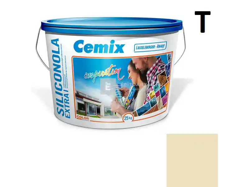 Cemix 2737 SiliconOLA Extra szilikon vékonyvakolat, dörzsölt 2 mm 4321 orange 25 kg Azonnal elérhető