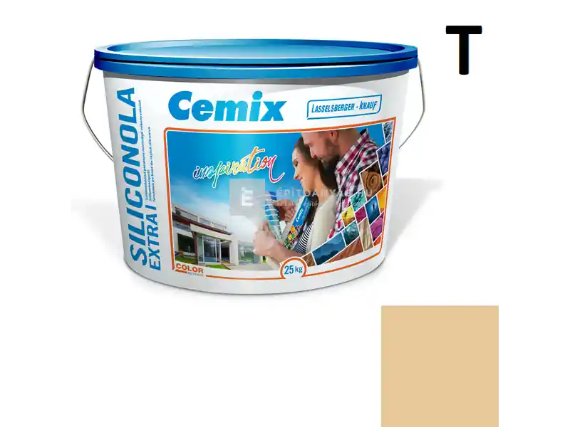 Cemix 2737 SiliconOLA Extra szilikon vékonyvakolat, dörzsölt 2 mm 4335 orange 25 kg Kihagyhatatlan ajánlat
