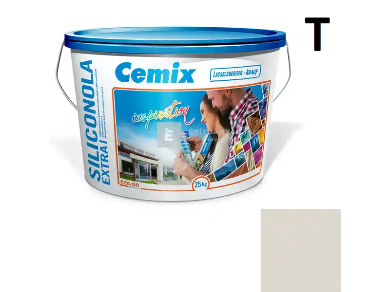 Cemix 2737 SiliconOLA Extra szilikon vékonyvakolat, dörzsölt 2 mm 4551 green 25 kg Különleges ajánlat