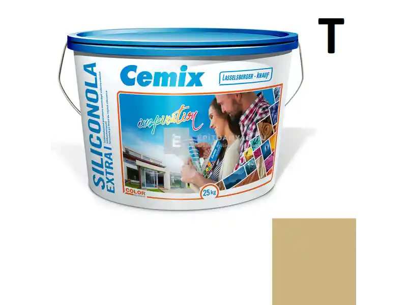Kihagyhatatlan ajánlat Cemix 2737 SiliconOLA Extra szilikon vékonyvakolat, dörzsölt 2 mm 4959 brown 25 kg