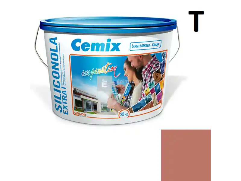 Cemix 2737 SiliconOLA Extra szilikon vékonyvakolat, dörzsölt 2 mm 5139 rusty 25 kg Biztonságos vásárlás