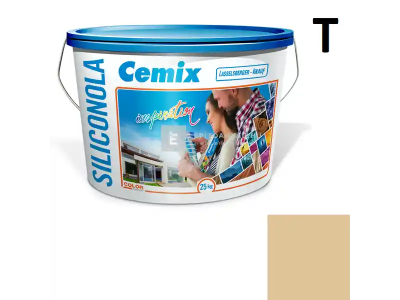 Cemix 2733 SiliconOLA szilikon vékonyvakolat, kapart 1,5 mm 4347 orange 25 kg Bestseller