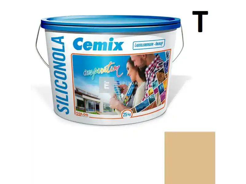 Cemix 2733 SiliconOLA szilikon vékonyvakolat, kapart 1,5 mm 4349 orange 25 kg Expressz kézbesítés