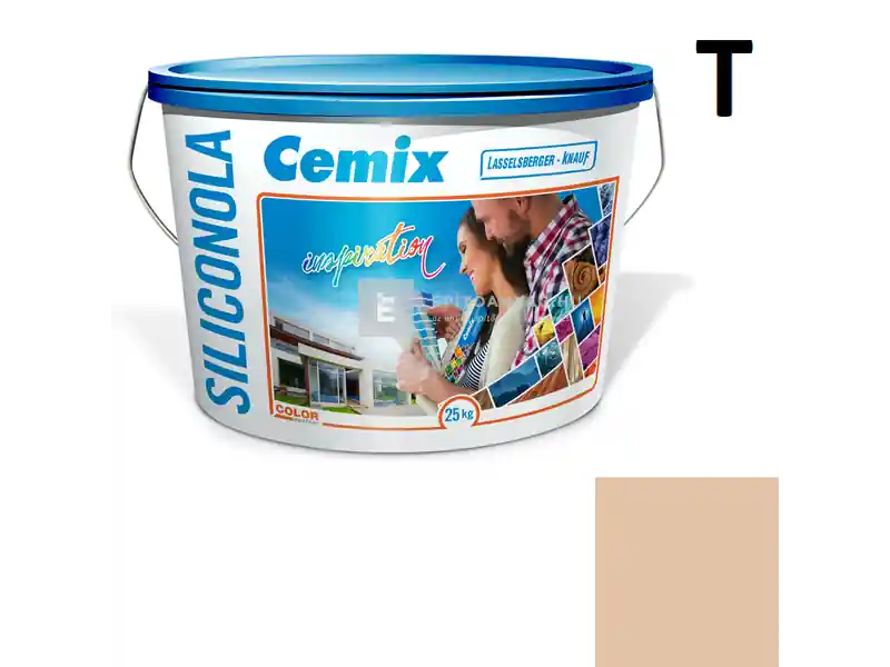 Cemix 2733 SiliconOLA szilikon vékonyvakolat, kapart 1,5 mm 4961 brown 25 kg Kiárusítás