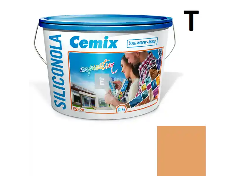 Szuper ajánlat Cemix 2733 SiliconOLA szilikon vékonyvakolat, kapart 2 mm 4339 orange 25 kg