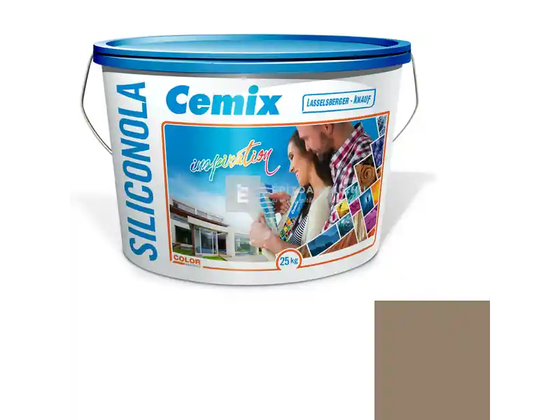 Cemix 2733 SiliconOLA szilikon vékonyvakolat, kapart 2 mm 4987 brown 25 kg Legkelendőbb
