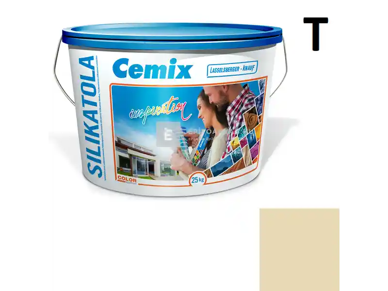 Cemix 2722 SilikatOLA szilikát vékonyvakolat, kapart 1,5 mm 4313 orange 25 kg Alacsony ár