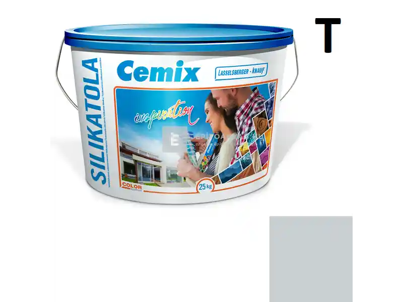 Cemix 2722 SilikatOLA szilikát vékonyvakolat, kapart 1,5 mm 4743 blue 25 kg Csak ma