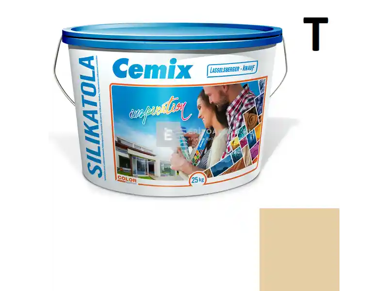 Csak ma Cemix 2722 SilikatOLA szilikát vékonyvakolat, kapart 2 mm 4345 orange 25 kg