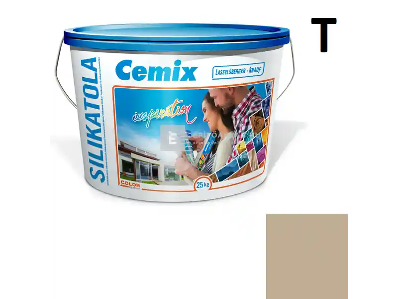 Cemix 2722 SilikatOLA szilikát vékonyvakolat, dörzsölt 2 mm 4937 brown 25 kg Legnépszerűbb