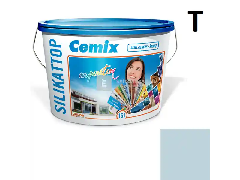 Korlátozott ajánlat Cemix 2801 SilikatTOP szilikát homlokzatfesték 4713 blue 15 l