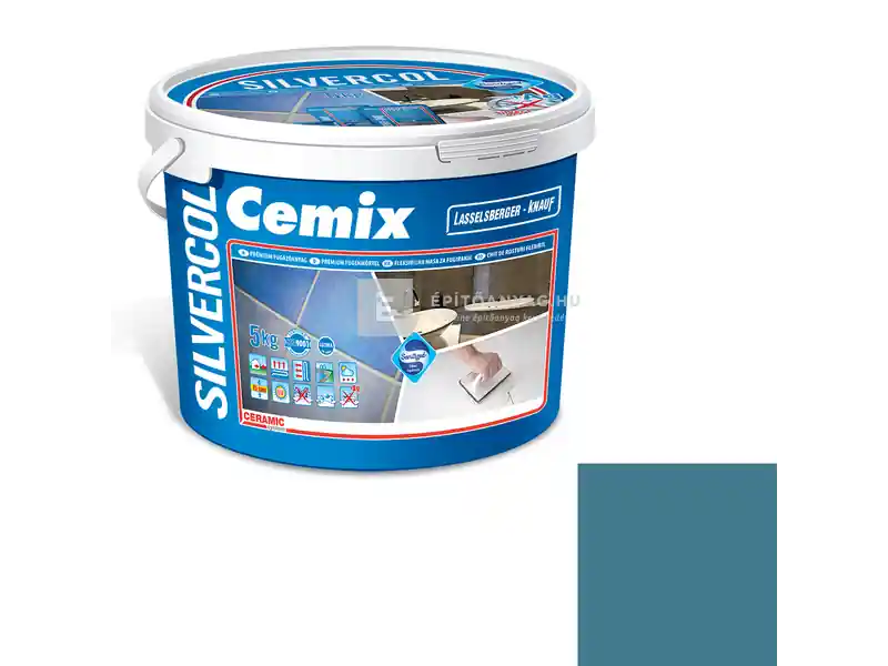 Cemix 8640 SilverCol fugázó 2-15 mm bermudakék 5 kg Biztonságos fizetés