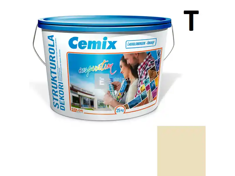 Népszerű Cemix 2704 StrukturOLA Dekor diszperziós vékonyvakolat, kapart 1,5 mm 4321 orange 25 kg