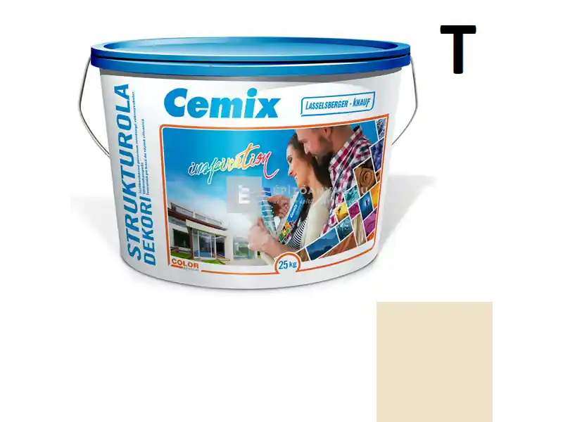 Utolsó esély Cemix 2704 StrukturOLA Dekor diszperziós vékonyvakolat, kapart 1,5 mm 4351 orange 25 kg