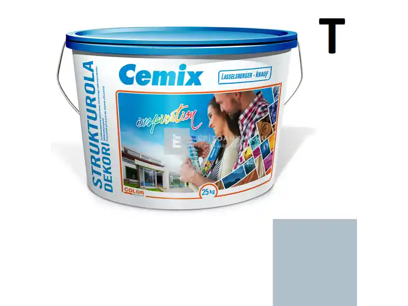 Cemix 2704 StrukturOLA Dekor diszperziós vékonyvakolat, kapart 1,5 mm 4739 blue 25 kg Ne maradj le
