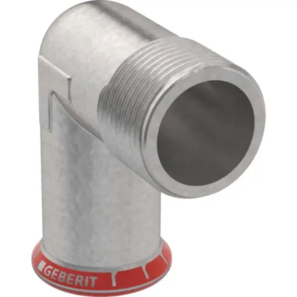 Geberit Mapress szénacél 90°-os külső menetes könyök: d=22mm, R=3/4″ Kedvezmény