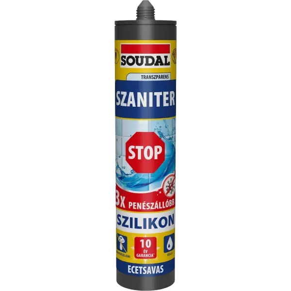 Bestseller Soudal Szaniter szilikon STOP színtelen