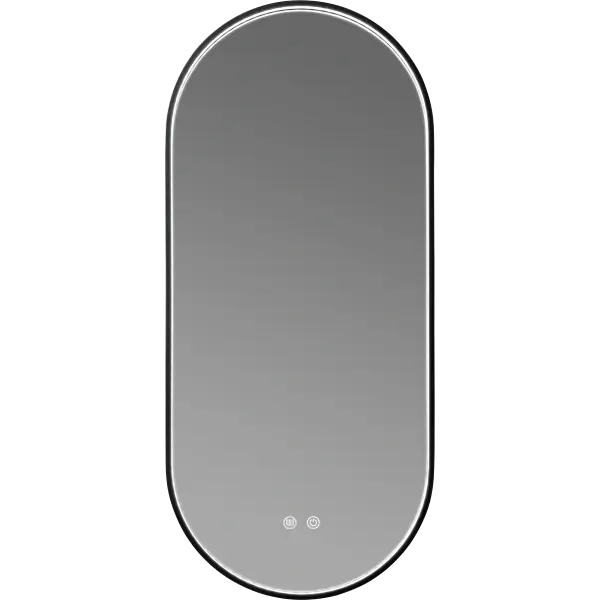 Exkluzív ajánlat Inspiro Gemma Smart fekete ovális tükör 40x90 cm