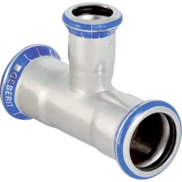 Geberit Mapress rozsdamentes acél szűkített T-idom: d=28mm, d1=22mm, d2=22mm Azonnal elérhető