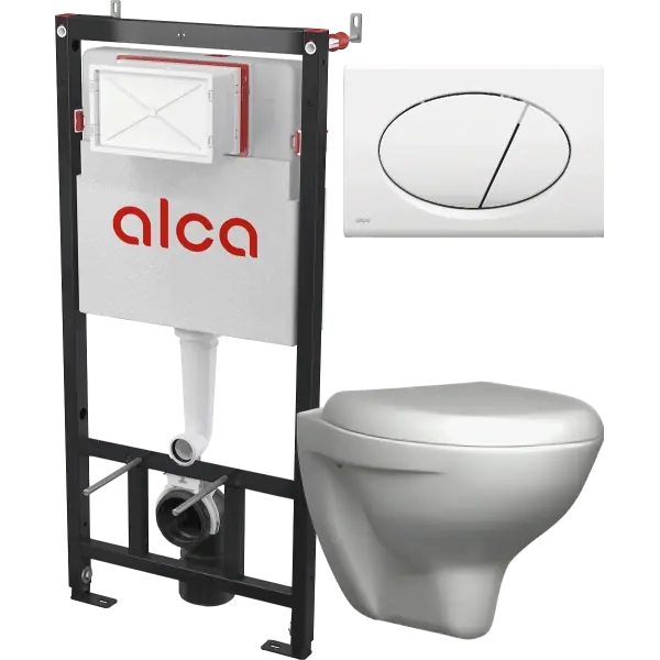 Alca WC szerelőkeret sádromodul+M70 fehér nyomólap+Jika WC Olcsó