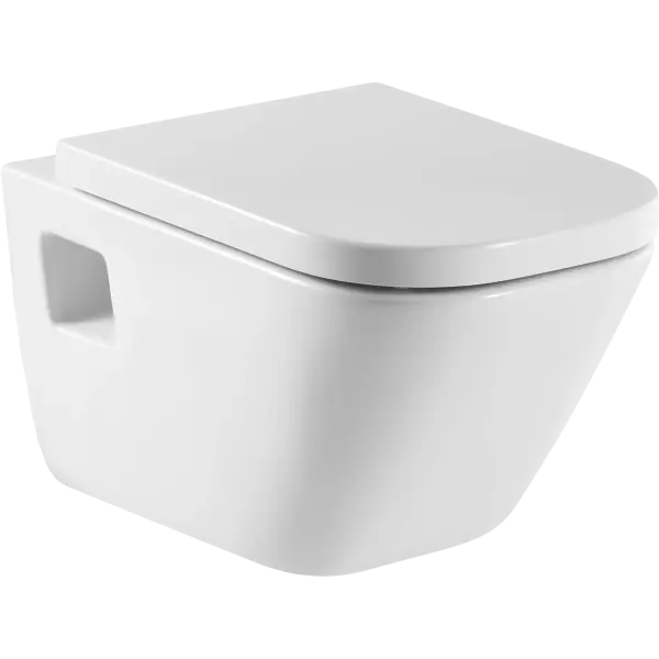 Korlátozott ajánlat Roca The Gap Square fali WC-csésze, soft close ülőkével