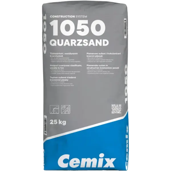 Cemix Quarzsand 1050 kvarchomok 40kg Expressz kézbesítés
