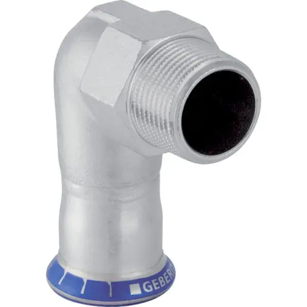 Geberit Mapress rozsdamentes acél 90°-os külső menetes könyök: d=28mm, R=1″ Alacsony ár