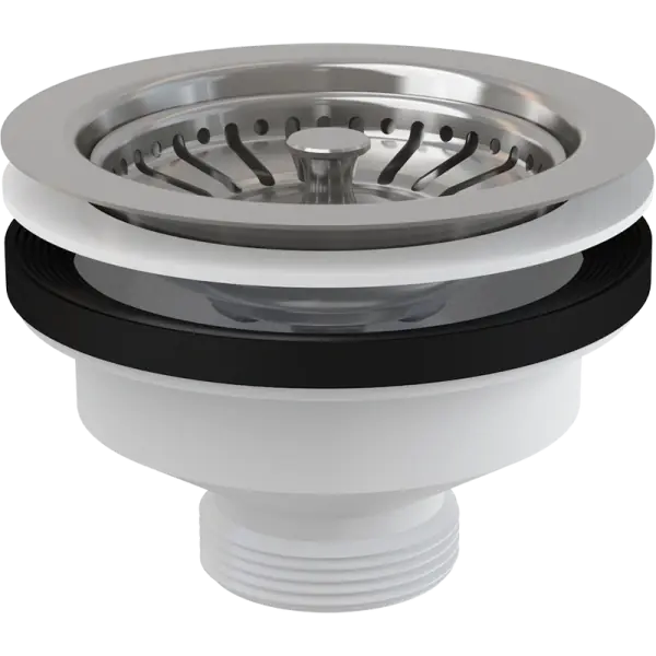 Alca Mosogató leeresztőszelep 6/4" rozsdamentes ráccsal 115mm Outlet