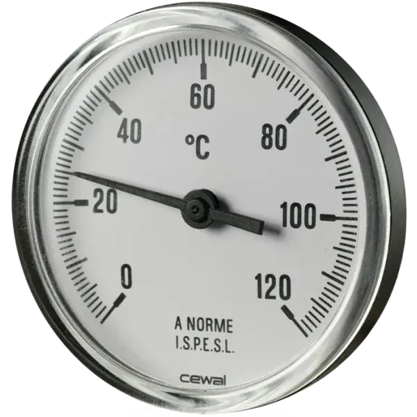 Cewal hőmérő kerek 63mm 0-120°C hossz:10 cm Expressz szállítás