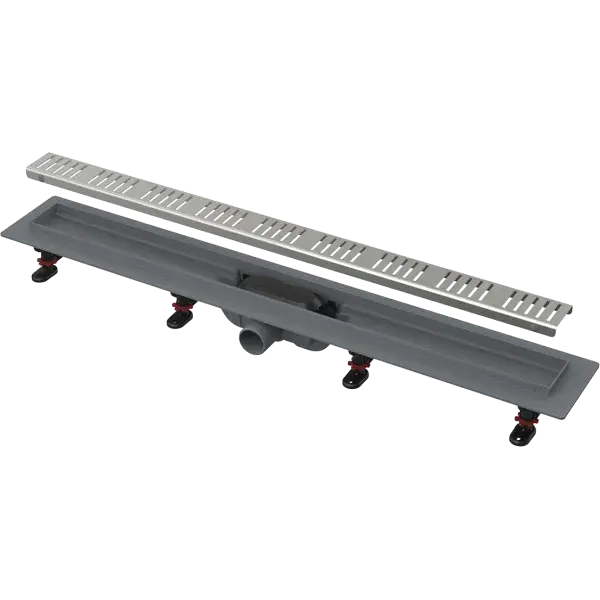 Alca APZ10/Simple műanyag zuhanyfolyóka rozsdamentes acélráccsal 650 mm Biztonságos fizetés