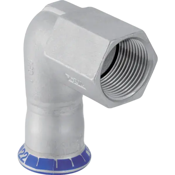 Korlátozott ajánlat Geberit Mapress rozsdamentes acél 90° könyök 22-1/2" BM