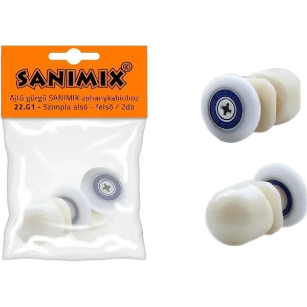 Népszerű Sanimix görgő szimpla fehér 2db/csm