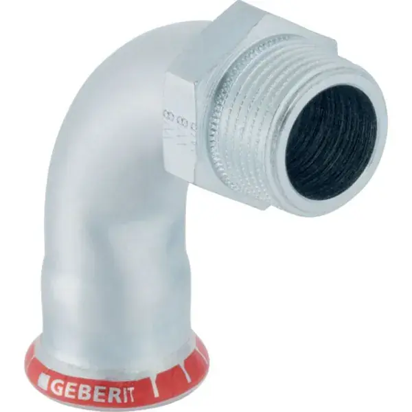 Expressz kézbesítés Geberit Mapress szénacél 90°-os külső menetes ív: d=18mm, R=1/2″