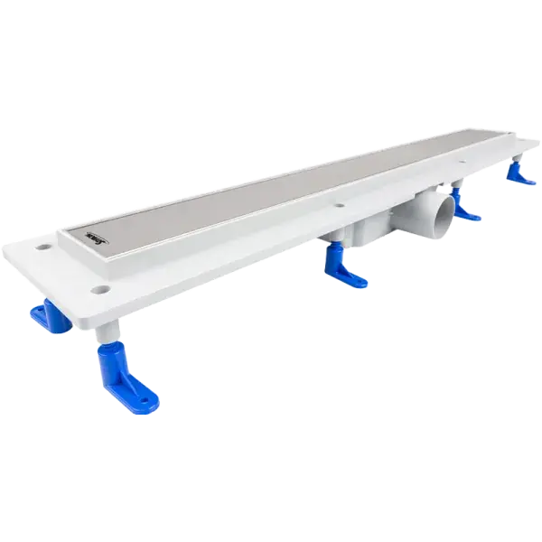 Styron műanyag zuhanyfolyóka 700 mm-es Klasszik rozsdamentes fedráccsal Outlet