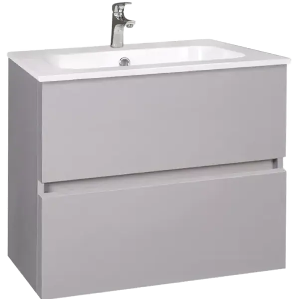 Szuper akció Wellis Elois Grey fürdőszoba szekrény 60cm 2fiókos