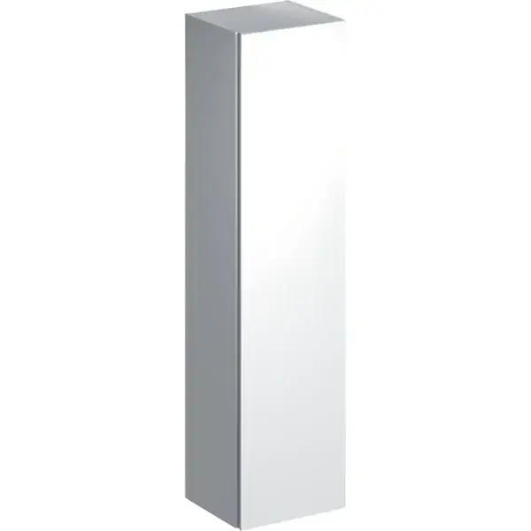 Geberit Xeno² magas szekrény, egy ajtóval és belső tükörrel: 40x170x35.1cm, Fehér Biztonságos fizetés