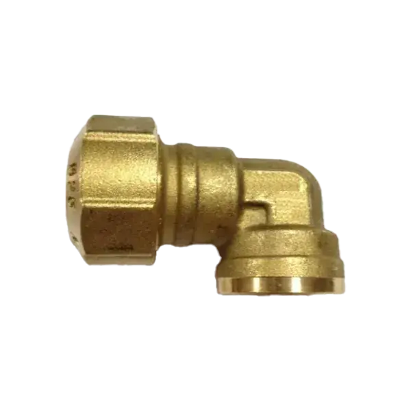 Biztonságos fizetés KPE-réz szorítógyűrűs könyök 90° 20-1/2" BM