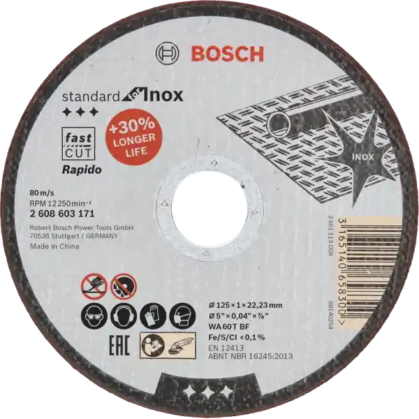 Olcsó Bosch Inox vágókorong 125x1