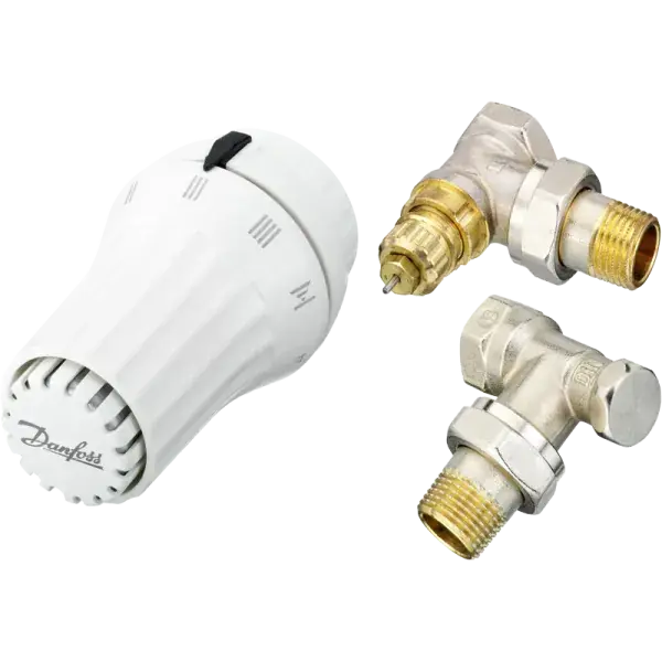 Exkluzív ajánlat Danfoss sarok radiátorszelep szett 1/2"