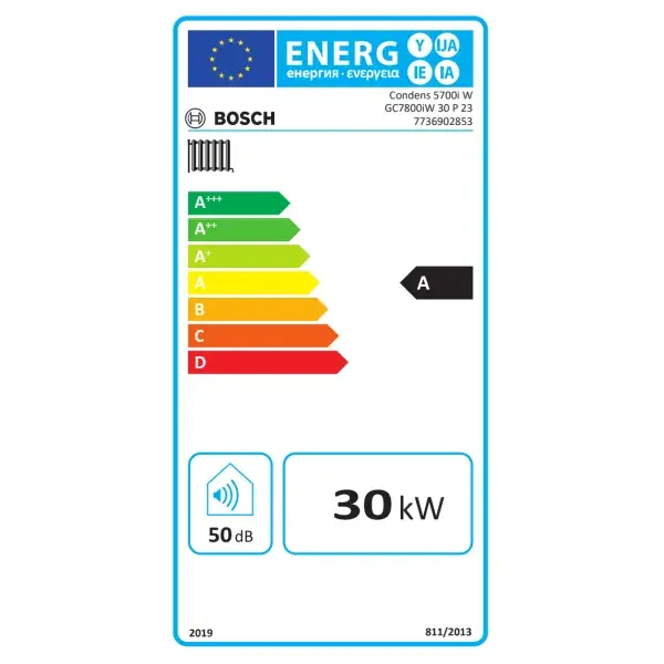 Bosch Condens 5700i W GC7800iW 30 P 23 kondenzációs fali fűtő gázkazán Végkiárusítás